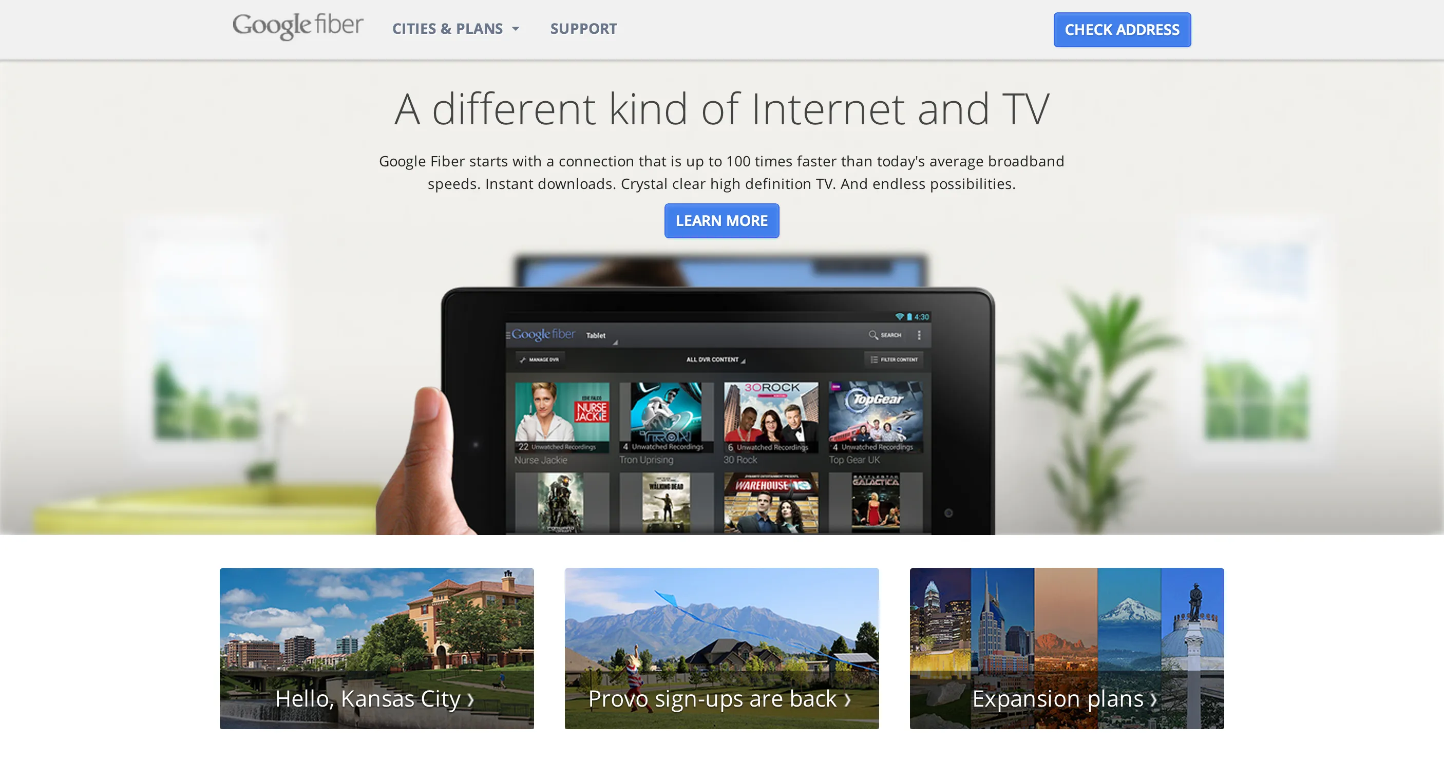 GOOGLE FIBER showcase 1